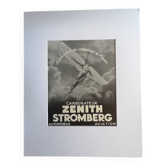 Advertising poster carburetor tires zenith stromberg - original print from 1938