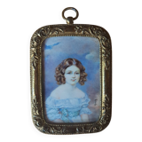 Miniature portrait signed Moritz Dallinger