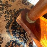 Black marble empire pedestal table