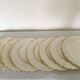 Assiettes nacre et laiton
