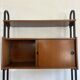 Freestanding wall unit with desk