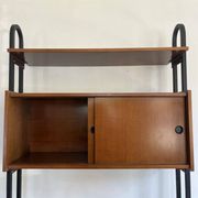 Freestanding wall unit with desk