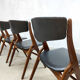 Vintage dutch design dining chairs Aska Louis van Teeffelen Webe