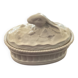 Porcelain hare head terrine