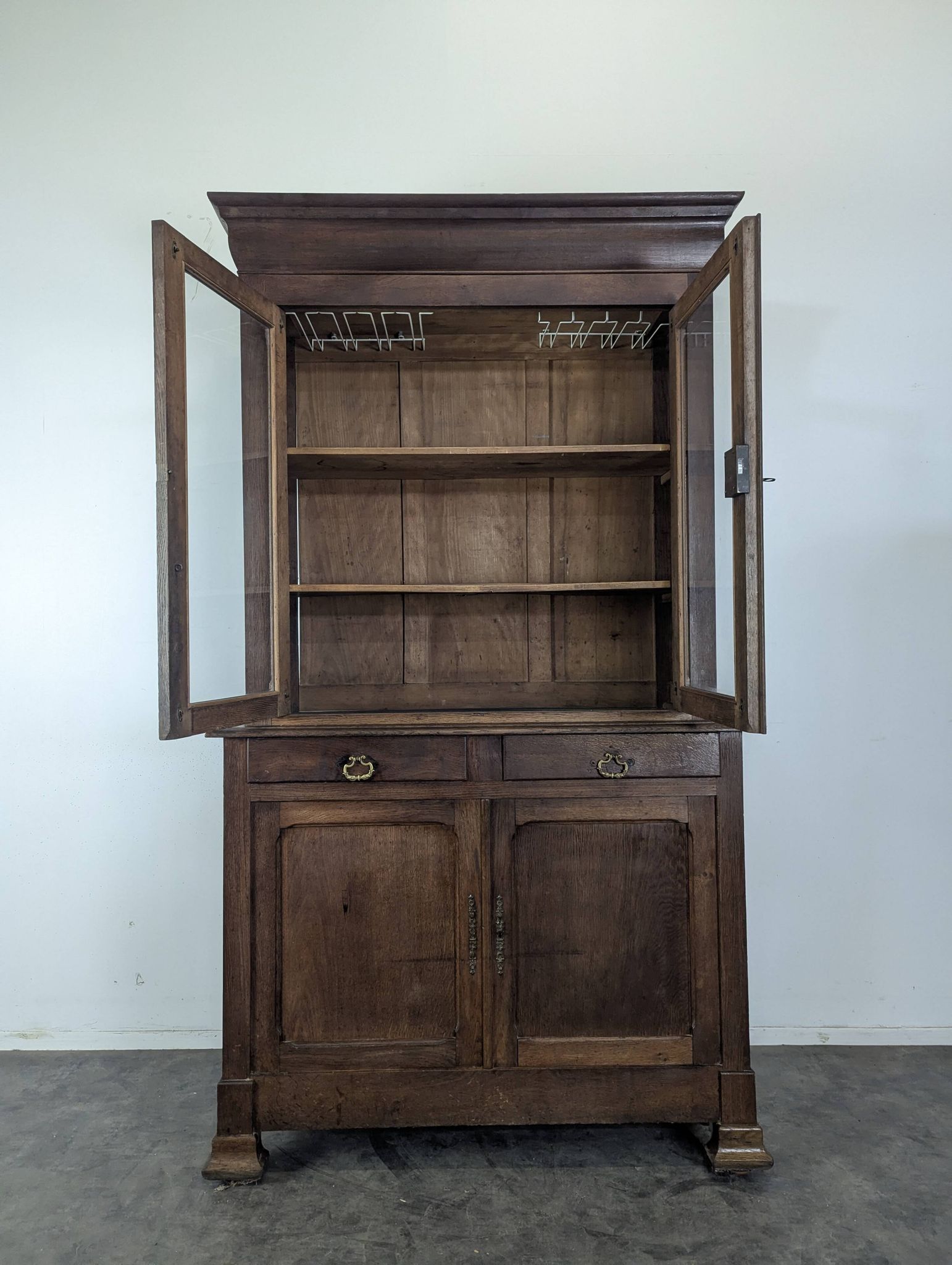 Louis Philippe oak two-body buffet