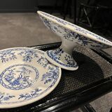 Assiette et plat compotier Luneville