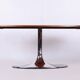 Functionalism Oval Table in Chrome and Walnut from Kovona, Czechia, 1960s