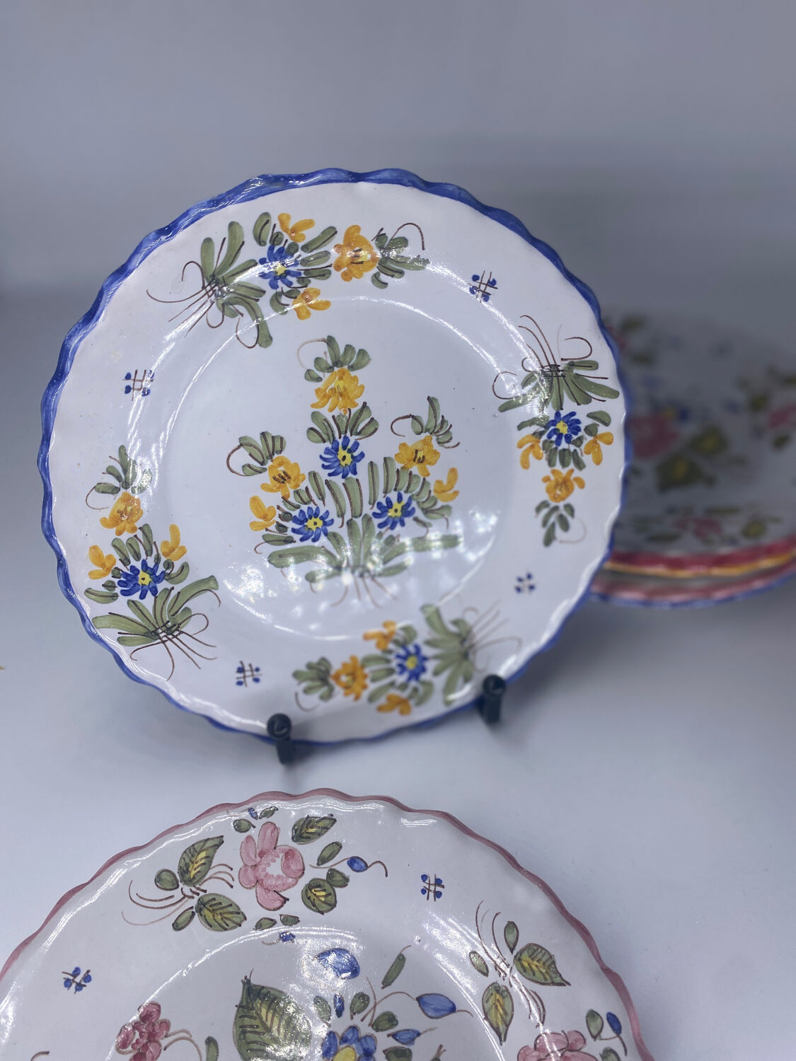 6 vintage plates Martres Tolosane Jodra Noirmoutier