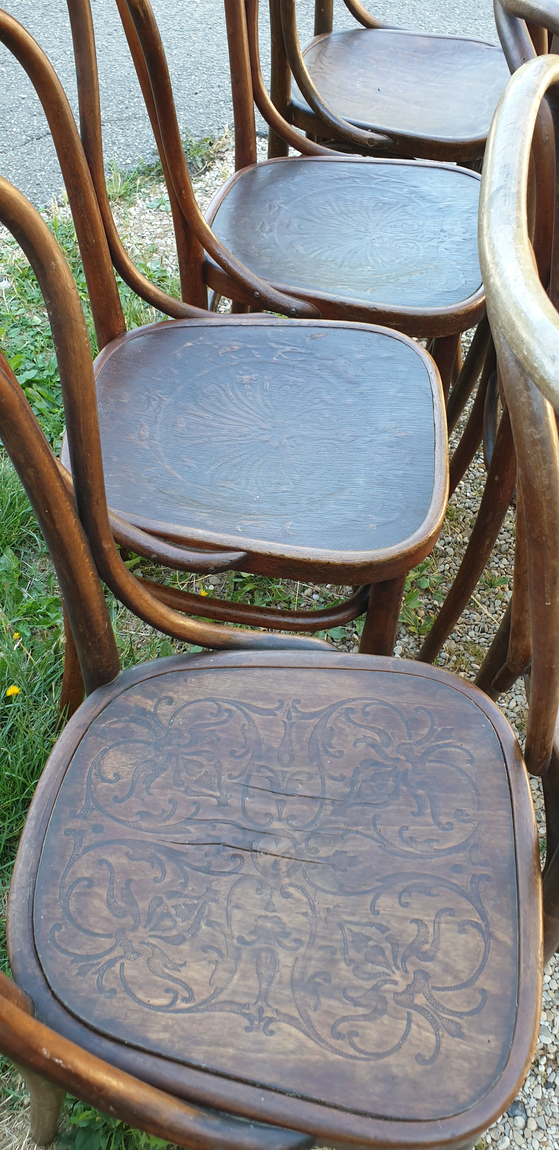 10 chaises Jacob & Joseph Kohn en bois courbé 1900