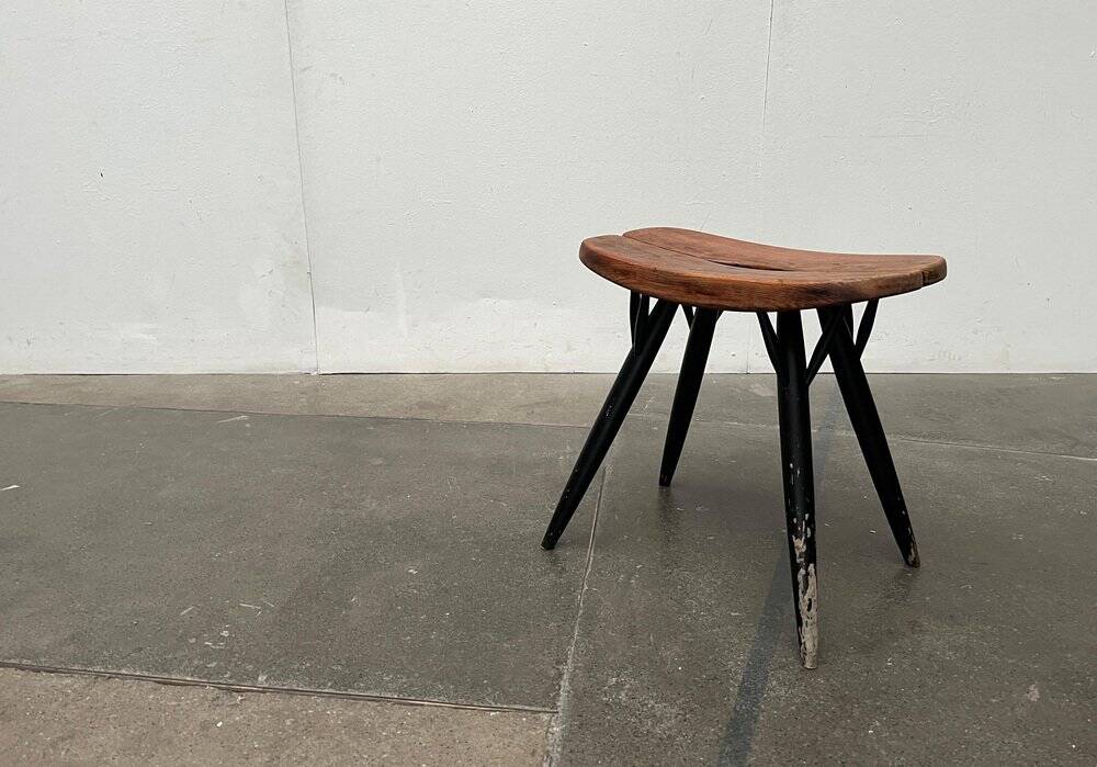Pirkka stool mid-century by Ilmari Tapiovaara for Laukaan Puu