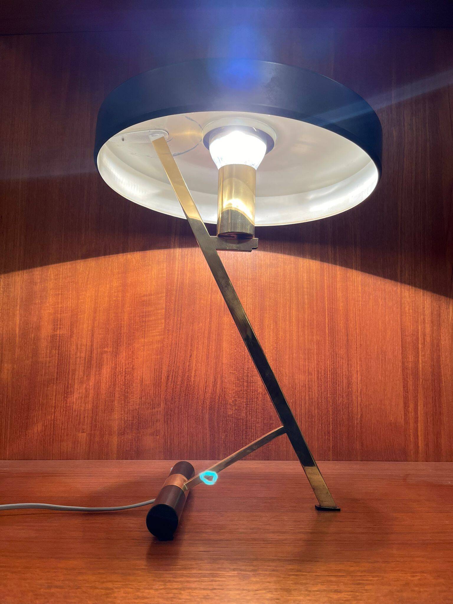 "Z-Shaped" model desk lamp, by Louis Kalff, for Philips, 1950's
