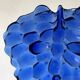 Vide poche en verre raisin bleu cobalt
