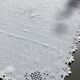 Tablecloth monogram LF square English embroidery