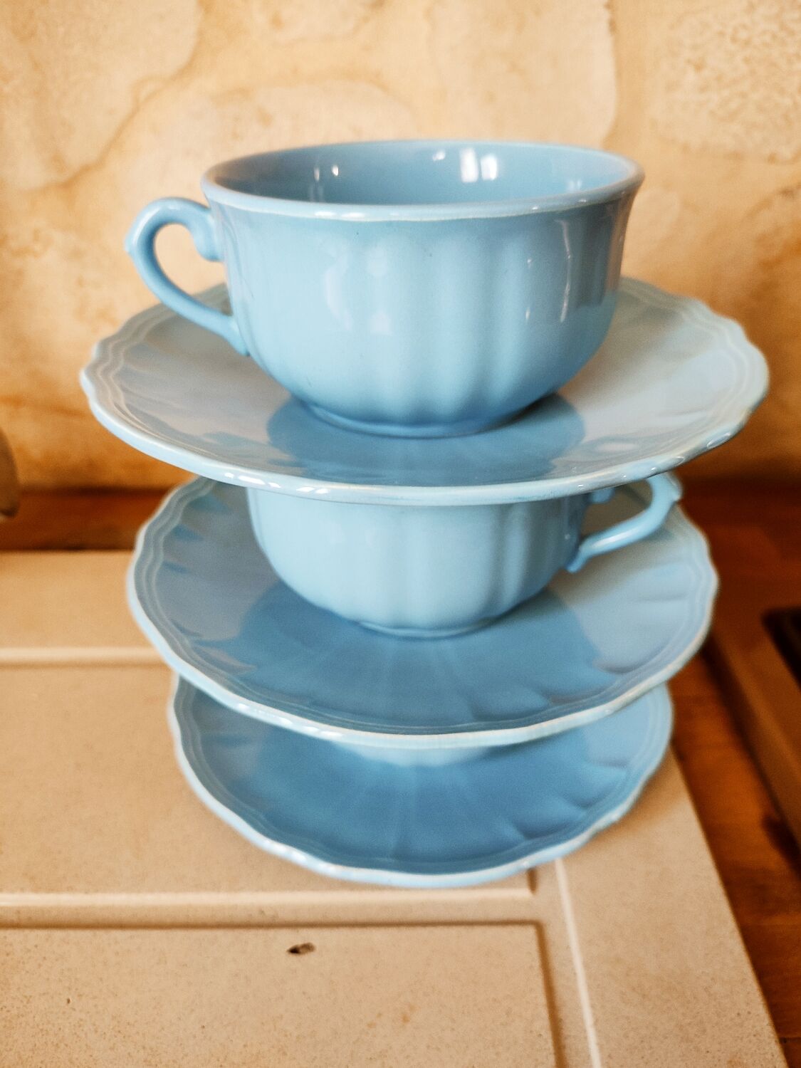 Set of 3 chocolate cups by Salins