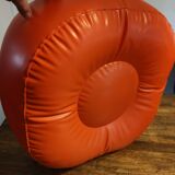 Vintage orange inflatable pouf 70