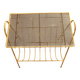 Vintage 60s End Table Magazine Rack Matégot Style