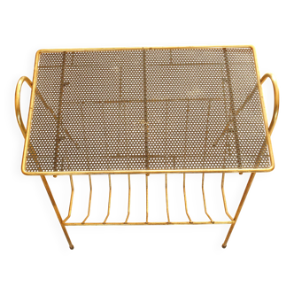 Vintage Année 60 Bout de canapé Porte revues style matégot