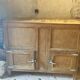 Old wooden refrigerator
