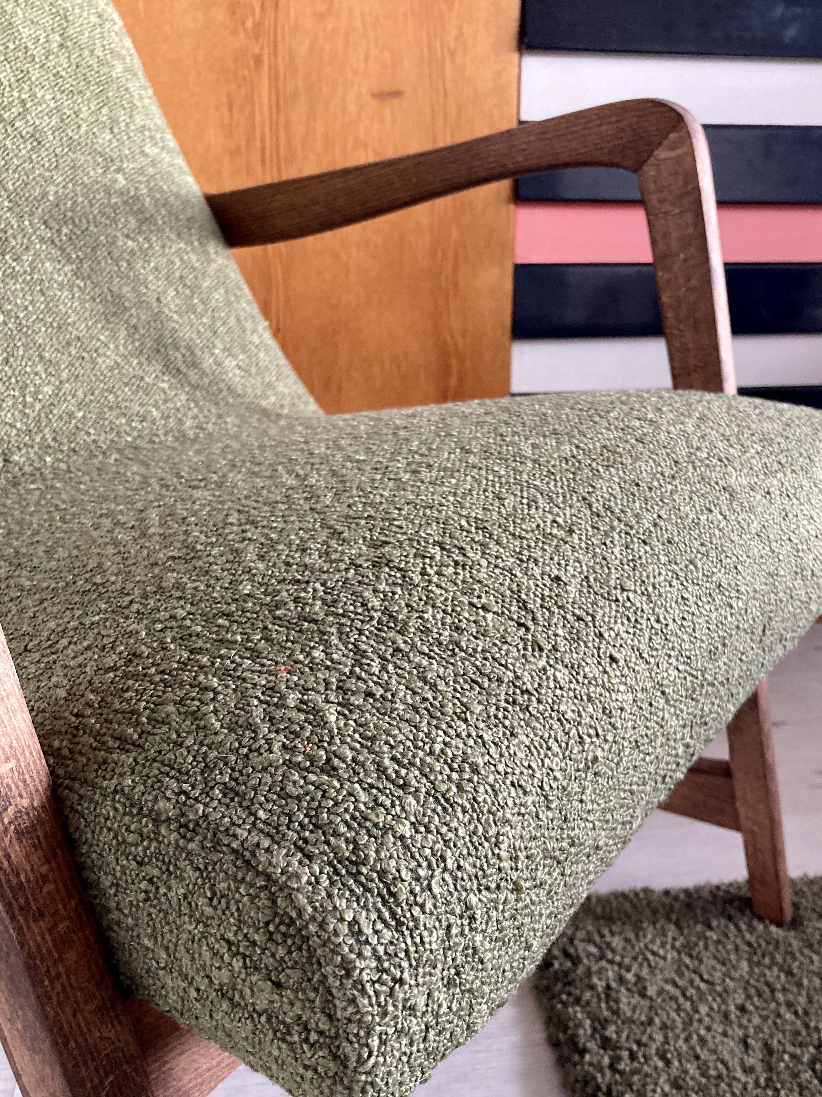 Original mid-century polish chair "type 364" from late 50s. Designed by Barbara Fenrych-Węcławska