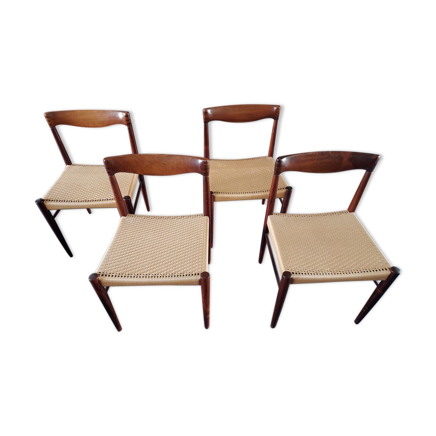 Danish rosewood chairs H.W Klein