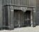 Napoleon III fireplace in black Belgian marble or Mazi, circa 1880