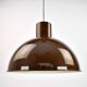 Midi Bunker Fog & Mørup Pendant Light Mid Century Modern Jo Hammerborg | Chocolate Brown Ceiling Light Vintage 70s Retro Danish Scandinavian