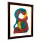 Painting by camille hirtz (1917-1987) – watercolor silkscreen print no. 40/120 – 1977