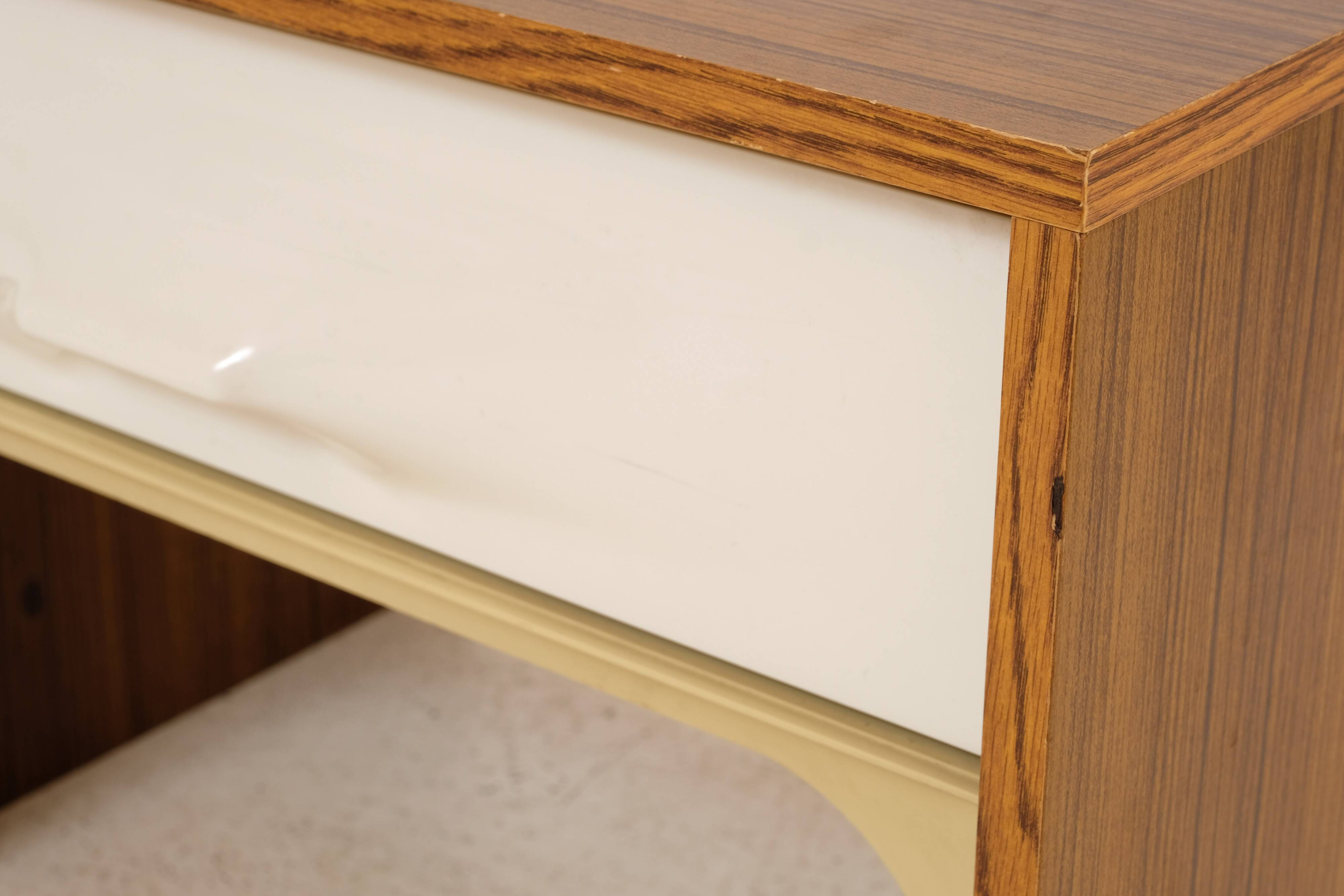 DF 2000 Bedside Table with Drawer by Raymond Loewy 1970's