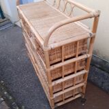 Rattan chest of drawers