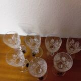 7 Saint Louis Crystal glasses