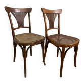 Set of 2 Kohn bistro chairs n°196
