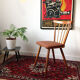 Chaise tout bois - terracotta