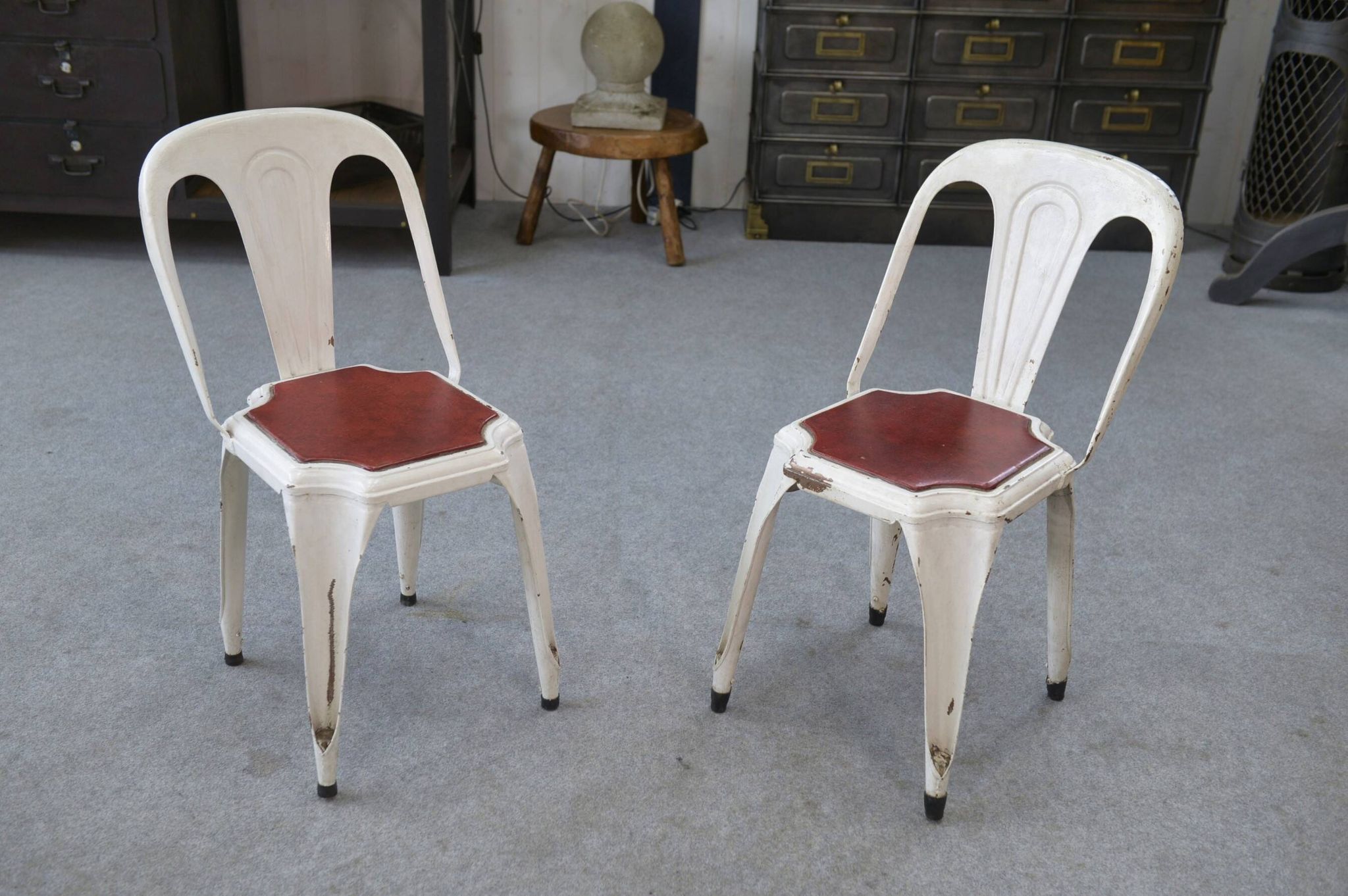 Pair of Multipl's chairs by Joseph Mathieu 1940s