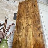 Solid wood box counter.