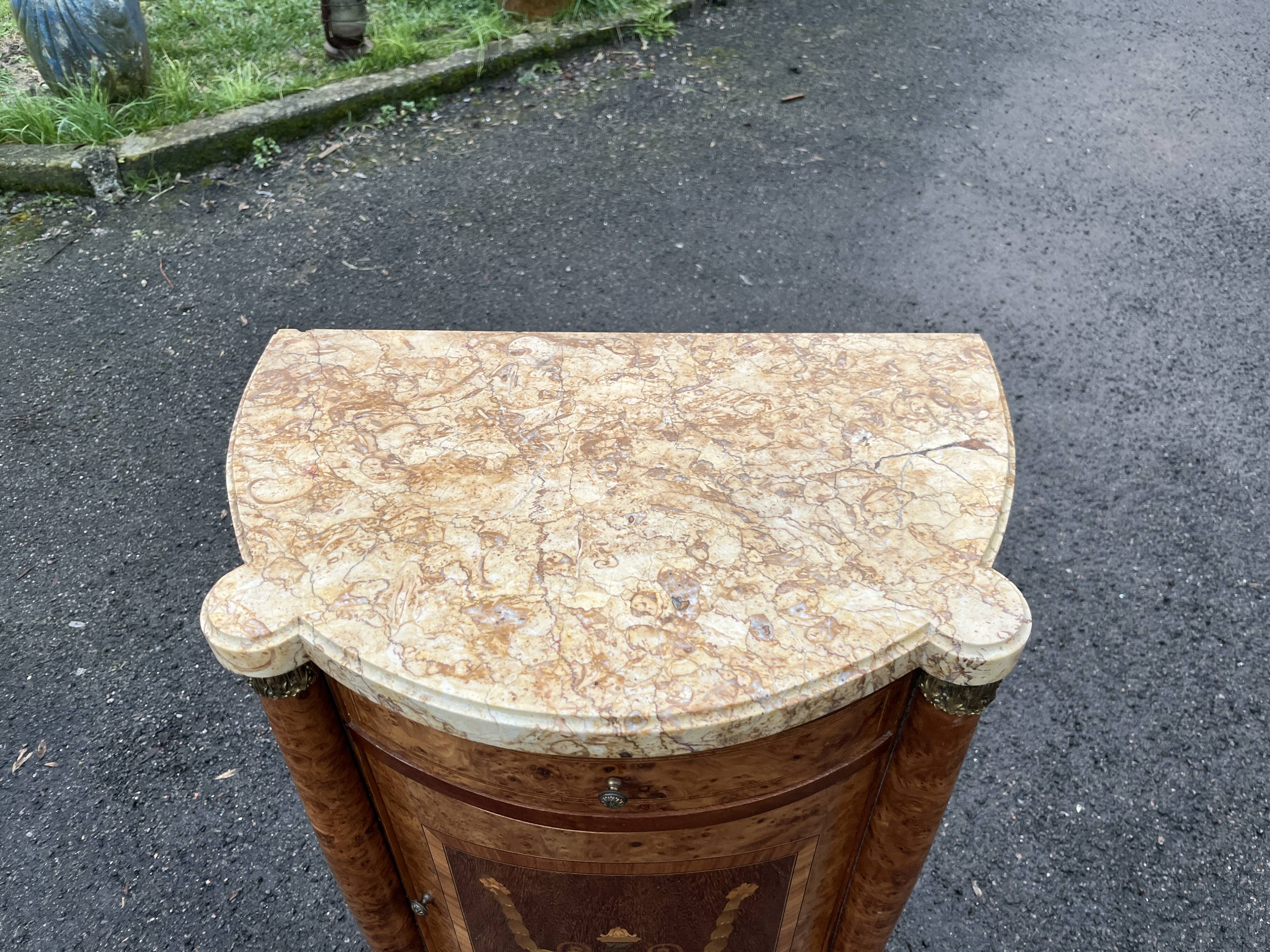 Small Louis XVI style marquetry sideboard