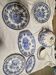 Complete table service The Cottage Lunéville 41 pieces blue decoration