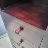 Vintage colonial column bookcase