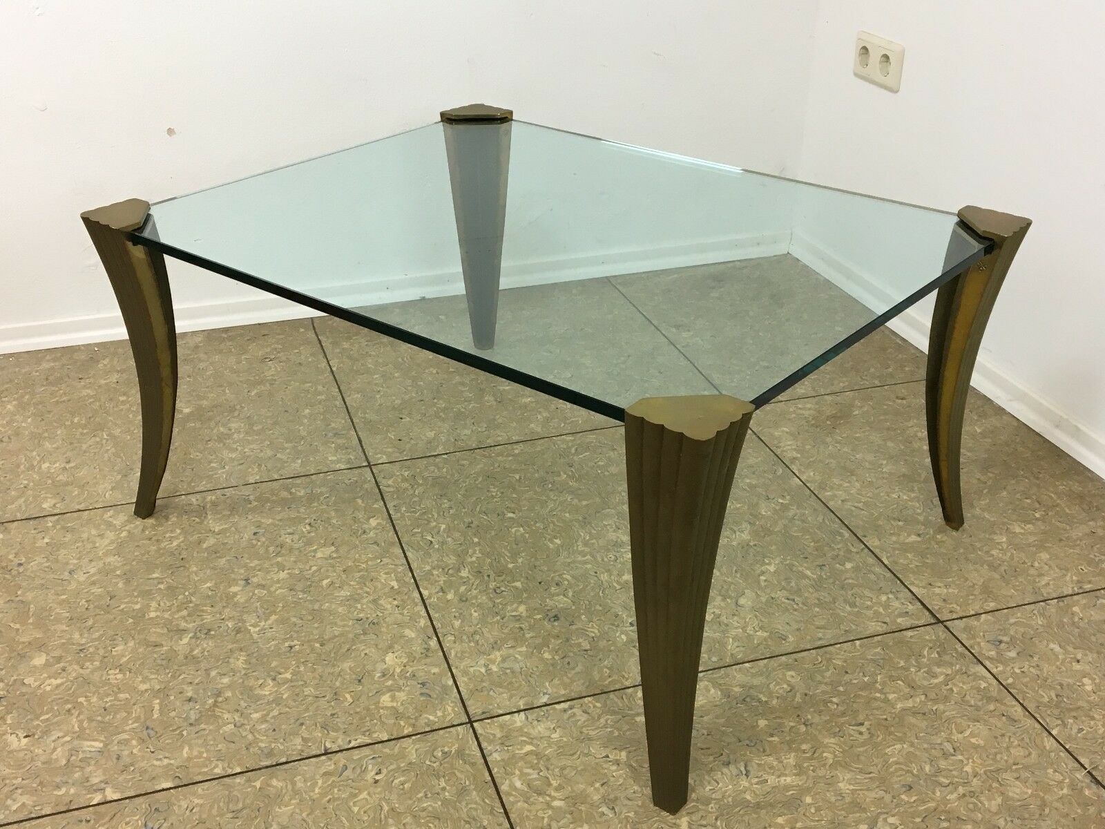 Bronze coffee table by Peter Ghyczy 60/70