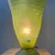 Lampe vintage en pâte de verre col mouchoir