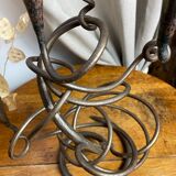 Triple-entwined iron chandelier