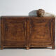 Pine buffet with two doors and scalloped panels – China, circa 1950