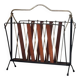 Teak and metal magazine rack 1960