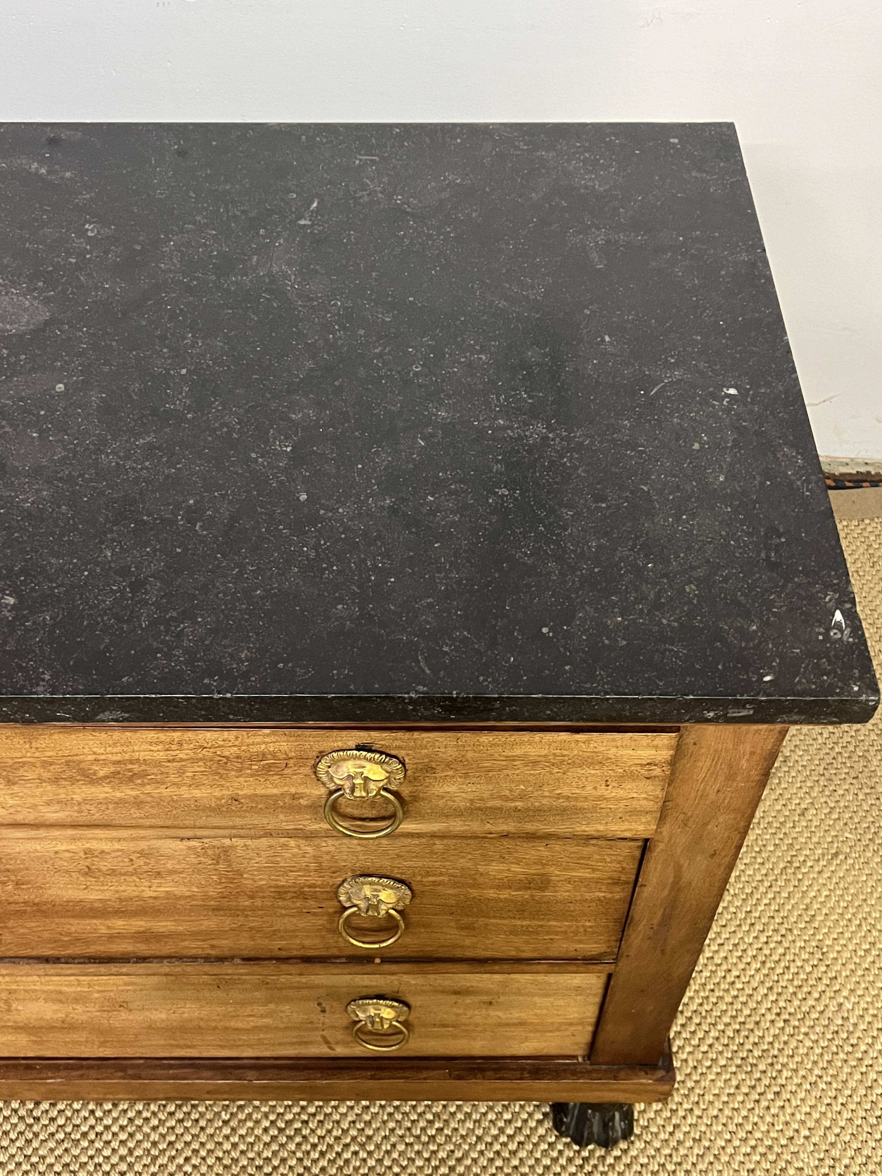 Empire chest of drawers returned from Egypt