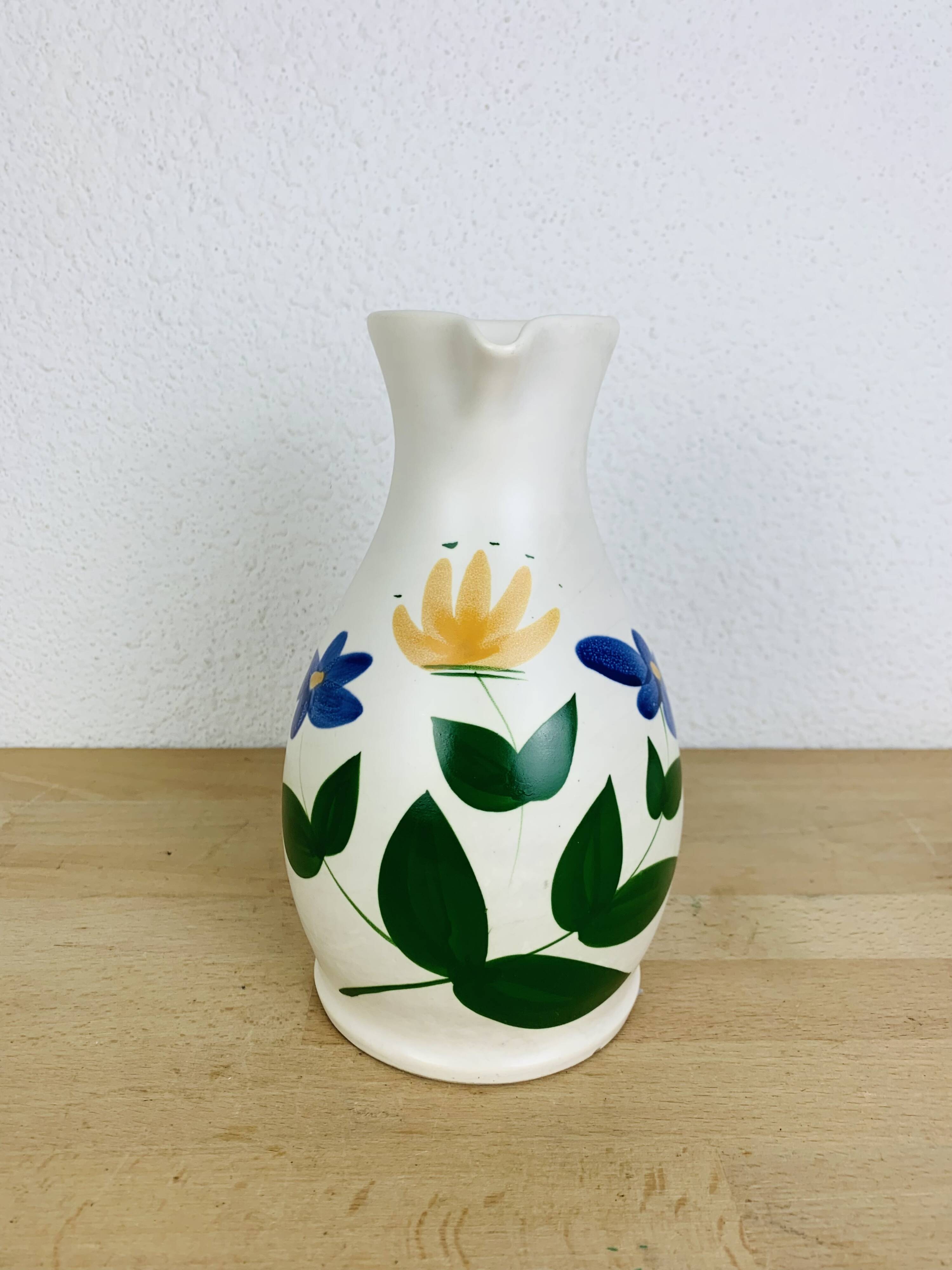 3 vintage ceramic dishes and pitcher from the 50s Poteries du Marais