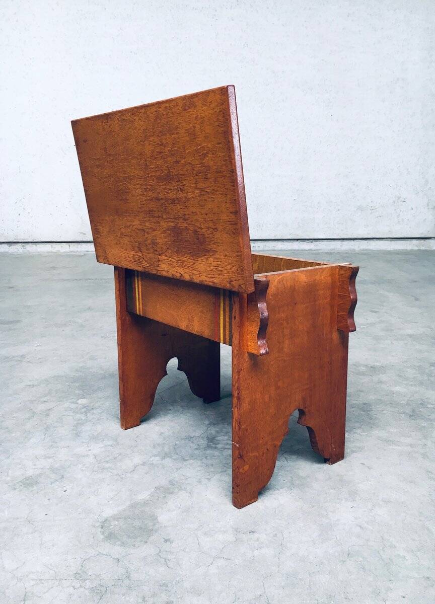 Amsterdam School Side Table, Netherlands, 1920s