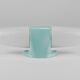 Wilhelm Wagenfeld Bauhaus Turquoise Double Sconce Wall Light, Germany, 1950
