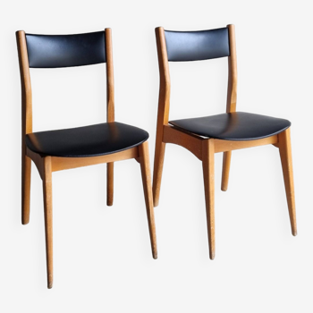 paire chaises scandinaves