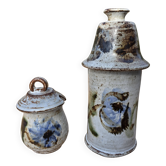 Vintage Covered Pot Duo - Vallauris Ceramic - 60s/70s