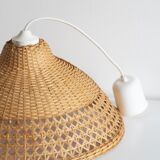 Vintage rattan wicker pendant lamp
