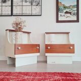 Pair of 70s bedside tables